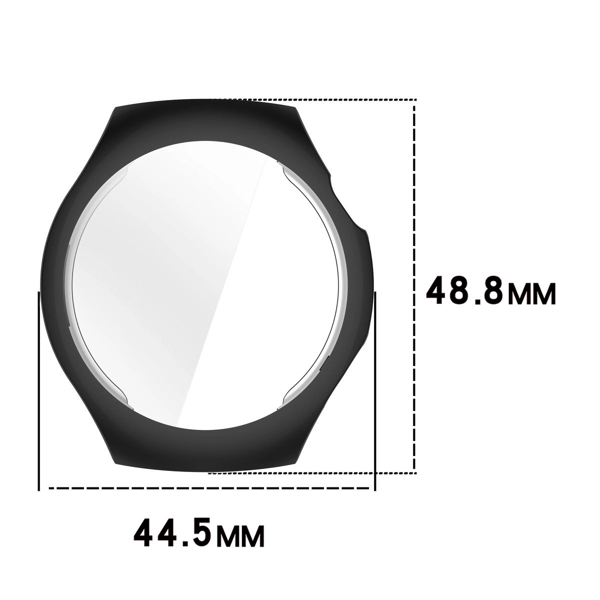Wymiary obudowy Bizon Case Watch Felipe dla Huawei Watch 5 42mm